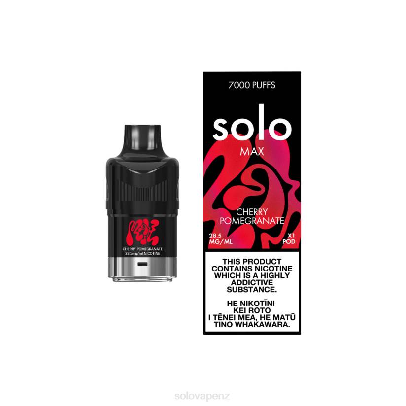 Solo Disposable Vape Flavours - Solo MAX Pod Cherry Pomegranate 8XP883