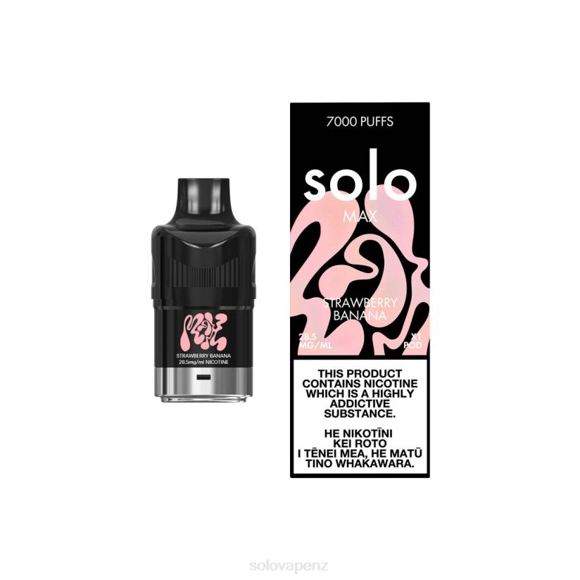 Solo Disposable Vape Flavours - Solo MAX Pod Strawberry Banana 8XP877