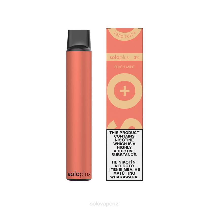 Solo Disposable Vape Flavours - Solo Plus Disposable Vape Peach Mint 8XP823