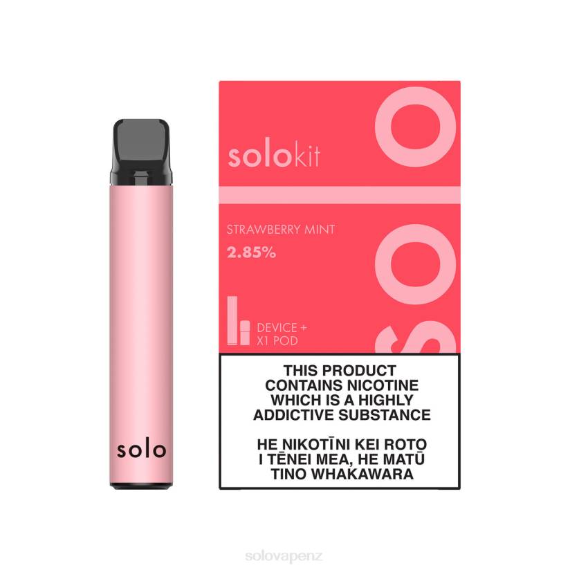 Solo Disposable Vape Flavours - Solo Pod Kit Strawberry Mint 8XP841