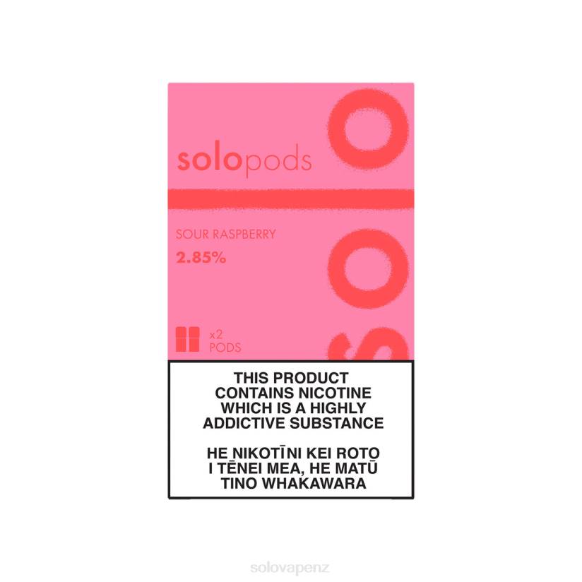 Solo Disposable Vape Flavours - Solo Replacement Pod 2-Pack Sour Raspberry 8XP859