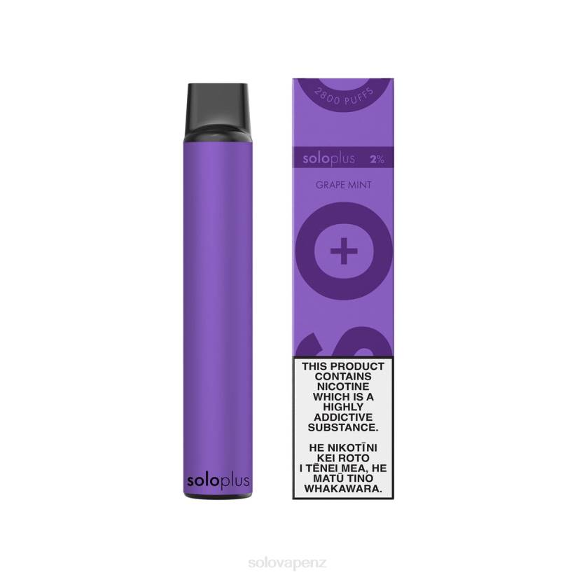Solo Disposable Vape NZ - Solo Plus Disposable Vape Grape Mint 8XP827