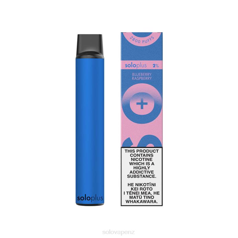 Solo Disposable Vape NZ - Solo Plus Disposable Vape Paradise Collection Blueberry Raspberry 8XP839