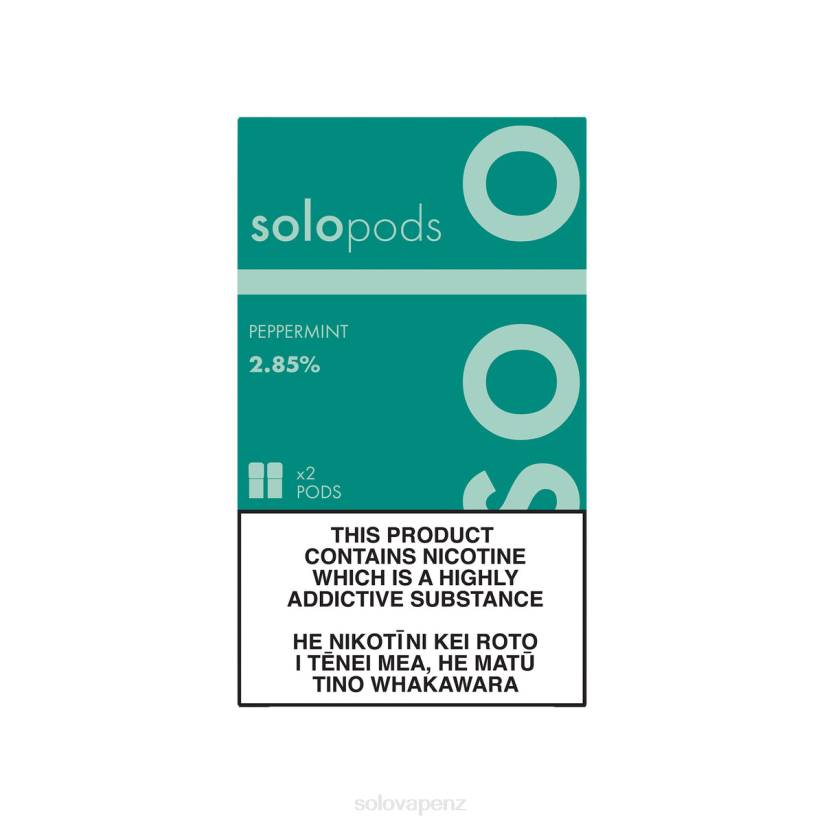 Solo Disposable Vape NZ - Solo Replacement Pod 2-Pack Peppermint 8XP863
