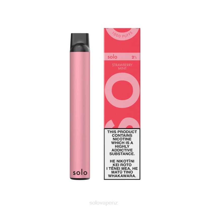 Solo Disposable Vape Review - Solo Disposable Vape Strawberry Mint 8XP84