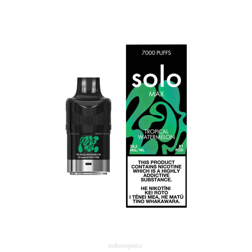 Solo Disposable Vape Review - Solo MAX Pod Tropical Watermelon 8XP882