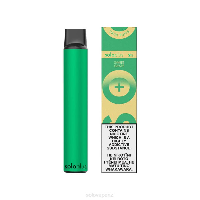 Solo Disposable Vape Review - Solo Plus Disposable Vape Paradise Collection Sweet Grape 8XP840