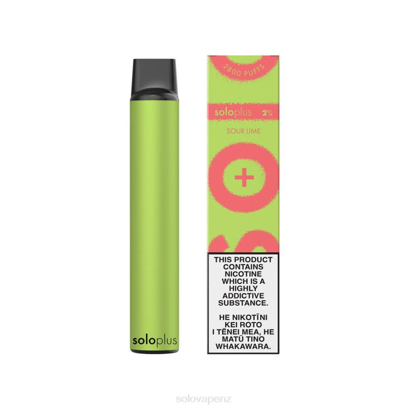 Solo Disposable Vape Review - Solo Plus Disposable Vape Sour Lime 8XP834