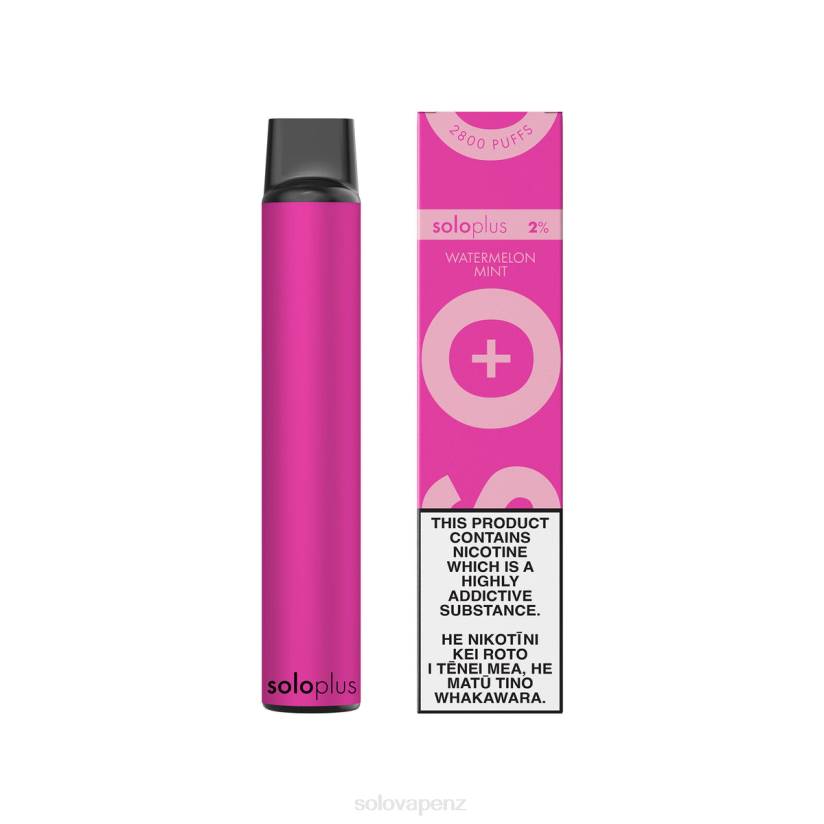 Solo Disposable Vape Review - Solo Plus Disposable Vape Watermelon Mint 8XP828
