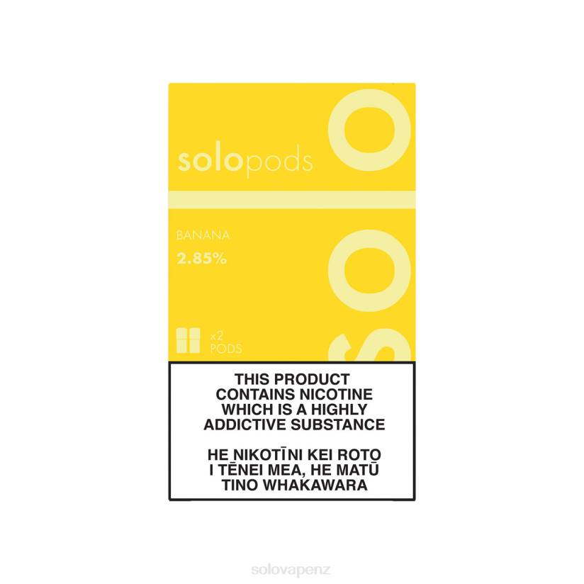 Solo Disposable Vape Review - Solo Replacement Pod 2-Pack Banana 8XP864