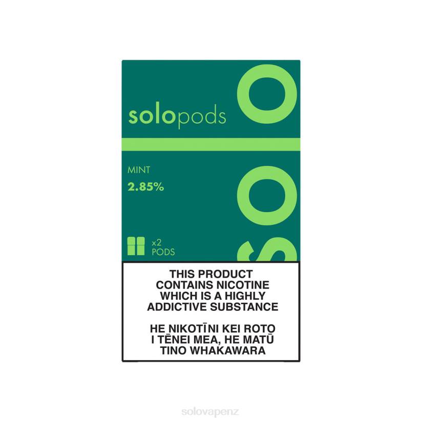 Solo Disposable Vape Review - Solo Replacement Pod 2-Pack Mint 8XP852