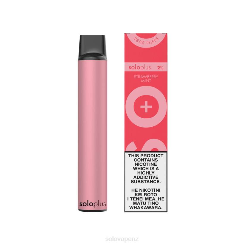 Solo Vape Auckland - Solo Plus Disposable Vape Strawberry Mint 8XP826