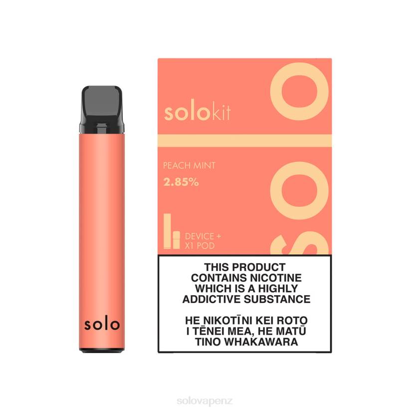 Solo Vape Auckland - Solo Pod Kit Peach Mint 8XP844