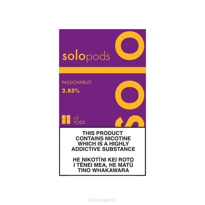 Solo Vape Auckland - Solo Replacement Pod 2-Pack Passionfruit 8XP856