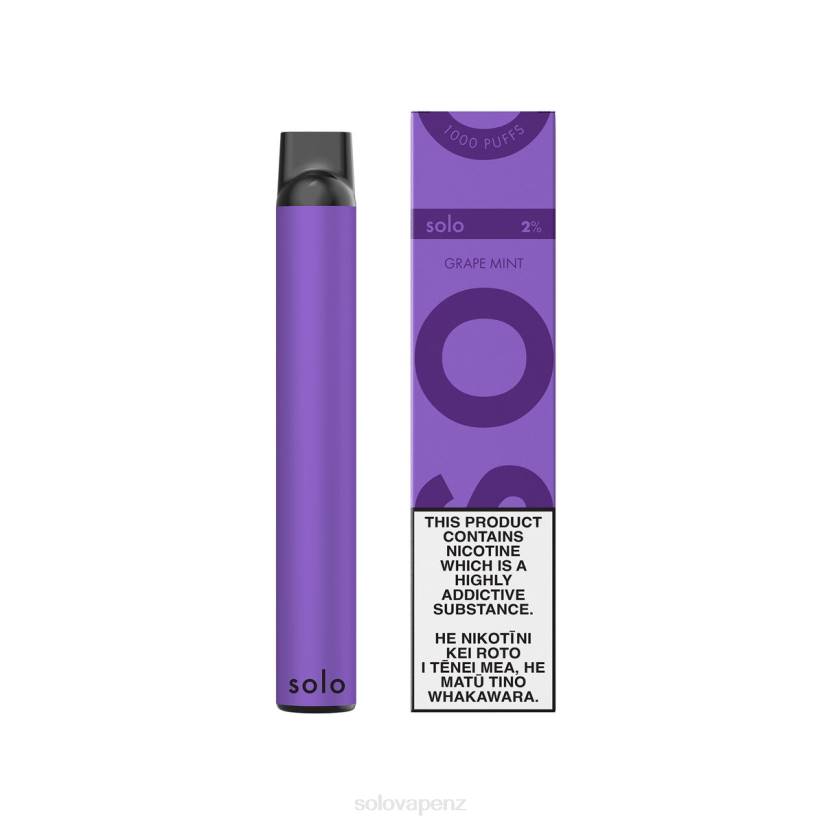 Solo Vape NZ - Solo Disposable Vape Grape Mint 8XP87