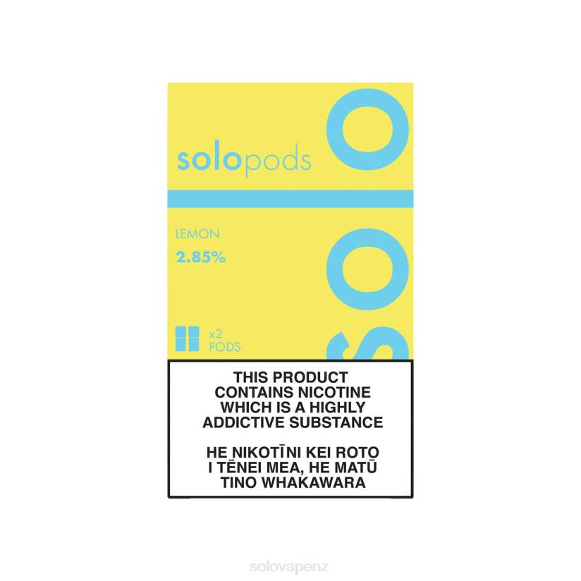 Solo Vape NZ - Solo Replacement Pod 2-Pack Lemon 8XP855