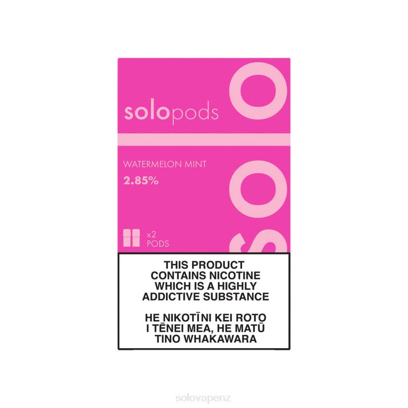 Solo Vape NZ - Solo Replacement Pod 2-Pack Watermelon Mint 8XP861
