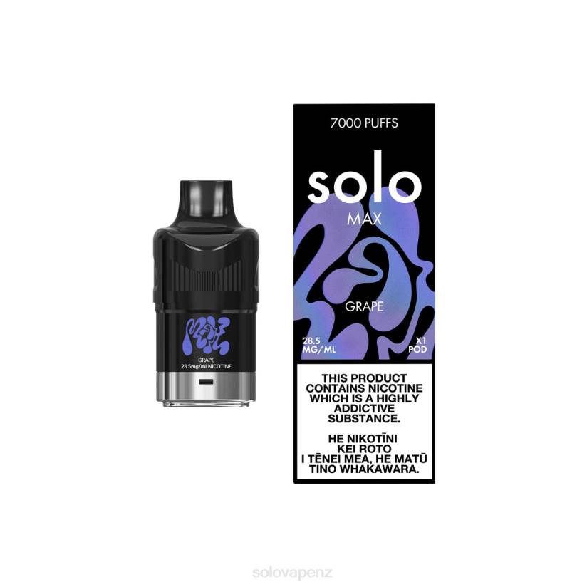 Solo Vape New Zealand - Solo MAX Pod Grape 8XP878