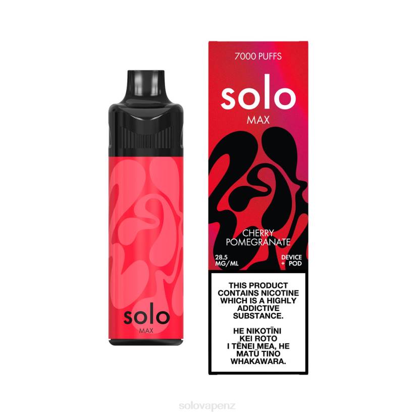 Solo Vape New Zealand - Solo MAX Pod Kit Cherry Pomegranate 8XP866