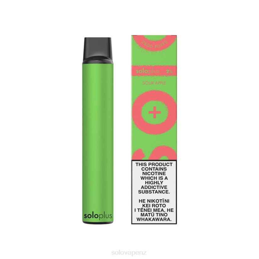Solo Vape New Zealand - Solo Plus Disposable Vape Sour Apple 8XP830