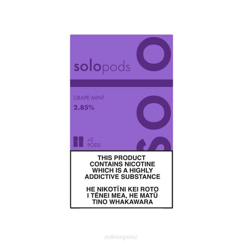 Solo Vape New Zealand - Solo Replacement Pod 2-Pack Grape Mint 8XP854