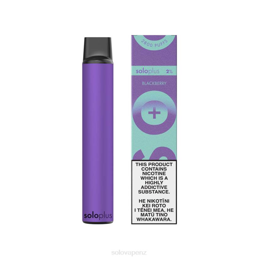 Solo Vape Auckland - Solo Plus Disposable Vape Paradise Collection Blackberry 8XP838