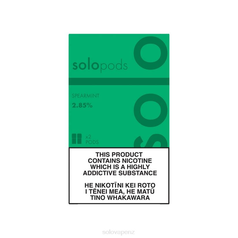 Solo Vape Auckland - Solo Replacement Pod 2-Pack Spearmint 8XP862